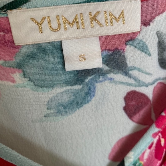 Yumi Kim Island Time Floral Wrap Mini Dress, Size Small - Picture 4 of 12